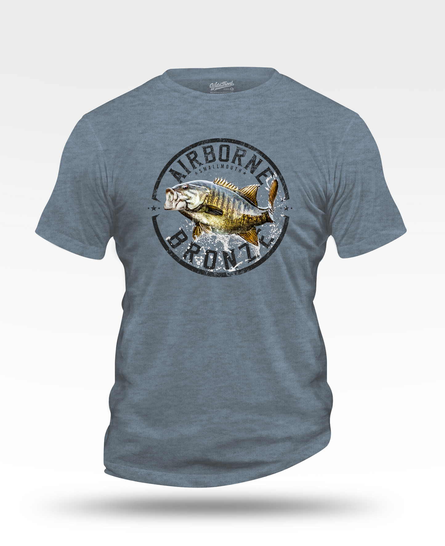 Airborne Bronze - Smallmouth Bass T-Shirt