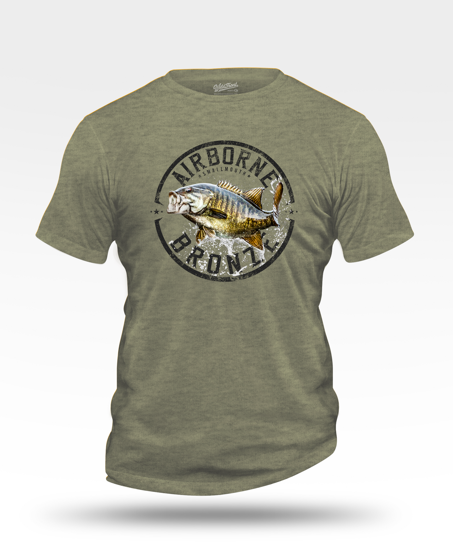 Airborne Bronze - Smallmouth Bass T-Shirt