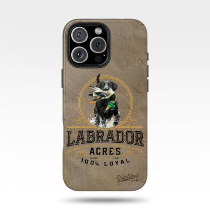 Black labrador-Tough Phone Cases